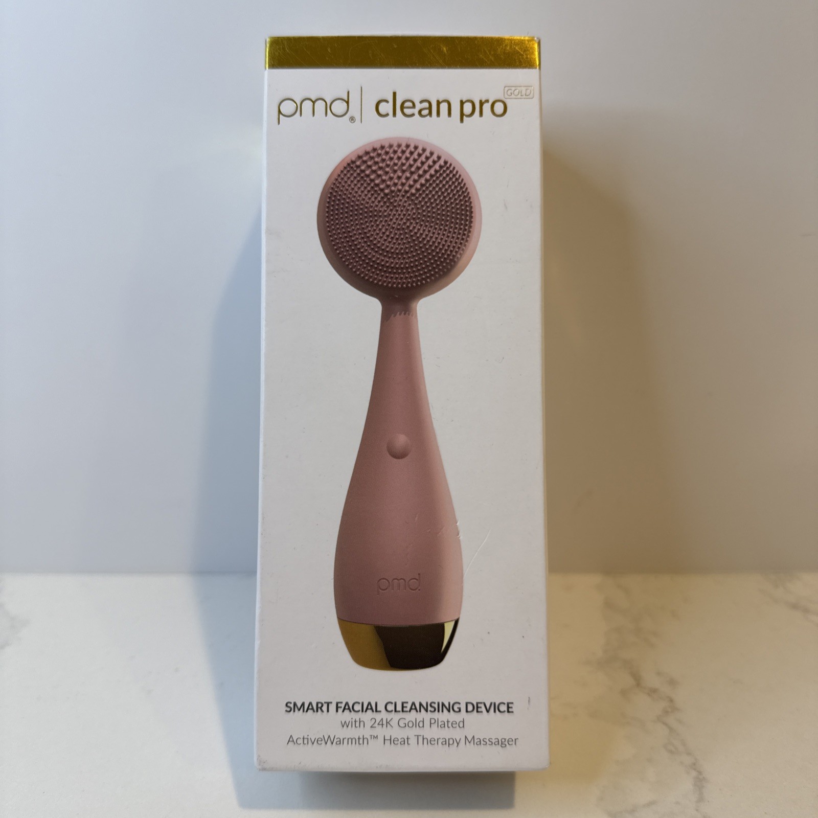 *NEW* Pmd Clean Pro Smart Facial Cleansing Device 24K Gold Plated heat Massager