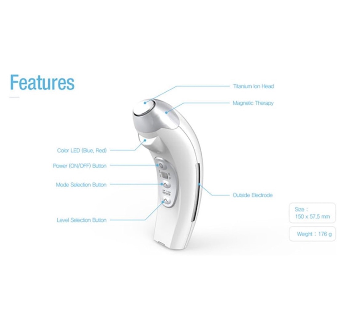 VANAV UP5 Home Care Facial Massager Device Galvanic 220V White [OFFICIAL]