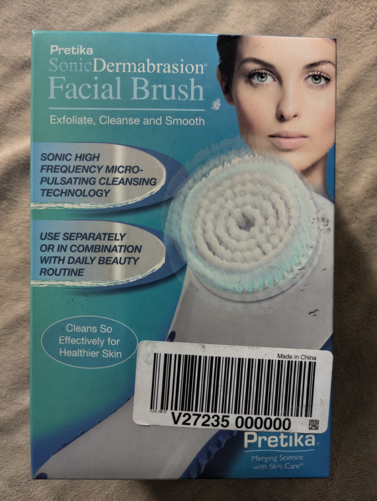 Pretika ST255 Sonic Dermabrasion Facial Brush Dermatologist Brand, Sealed