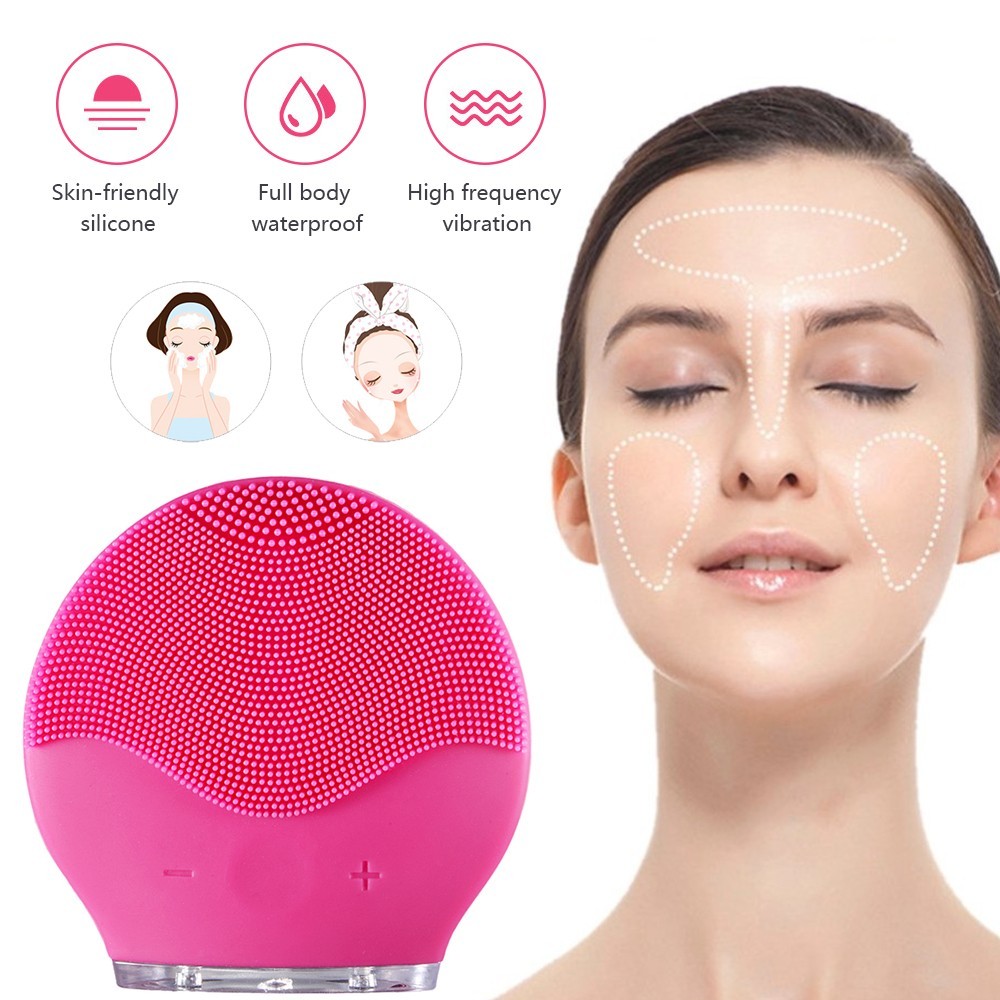 FOREO LUNA mini 2 Facial Cleansing Brush Silicone Face Massager Sunflower Blue