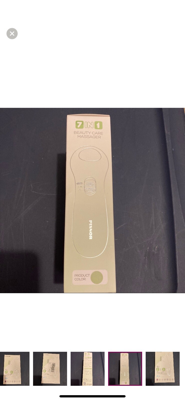 Pixnor Green Electric Facial Cleansing Brush Deep Cleansing Gentle Exfoliating