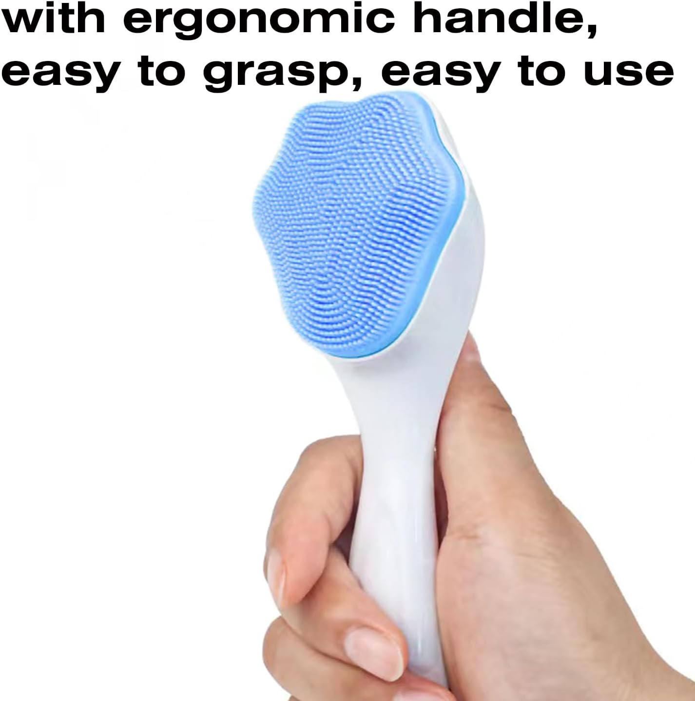 Silicone Face Scrubber and Exfoliator Brush – Facial Cleansing Brush for Blackhe
