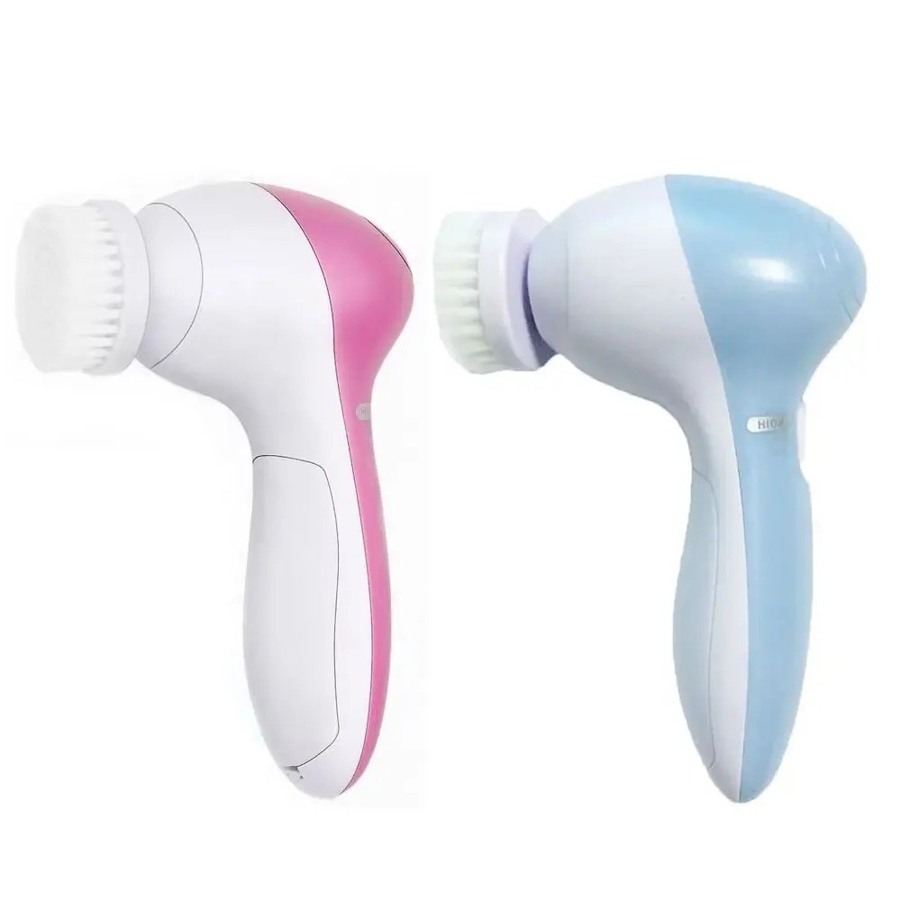 5-in-1 Electric Facial Cleansing Brush Spa Skin Care Massage Face Massager Tool