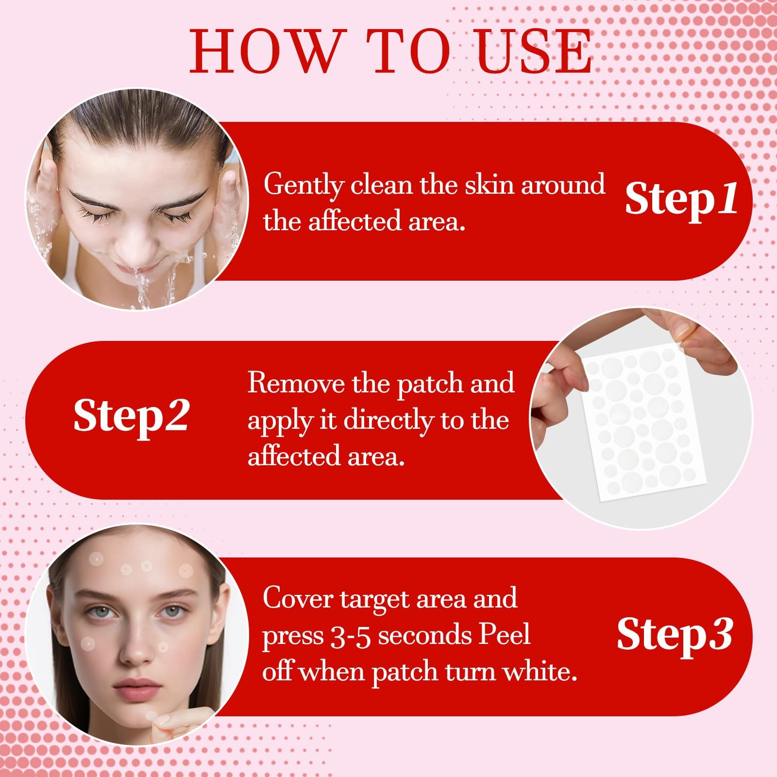 ZACUEEOCY 153 Counts Pimple Patches for Face, Hydrocolloid Acne Patch White