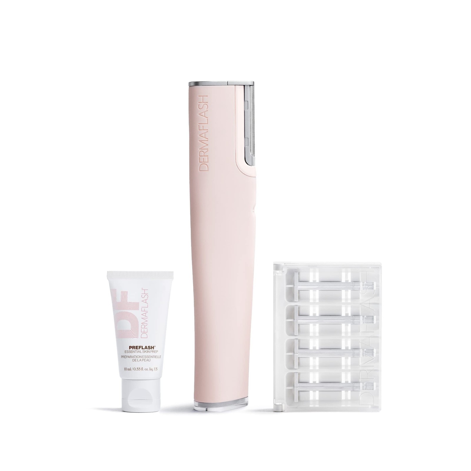 DERMAFLASH LUXE+ Sonic Dermaplaning Tool for Face Peach Fuzz Removal, Anti-Ag…