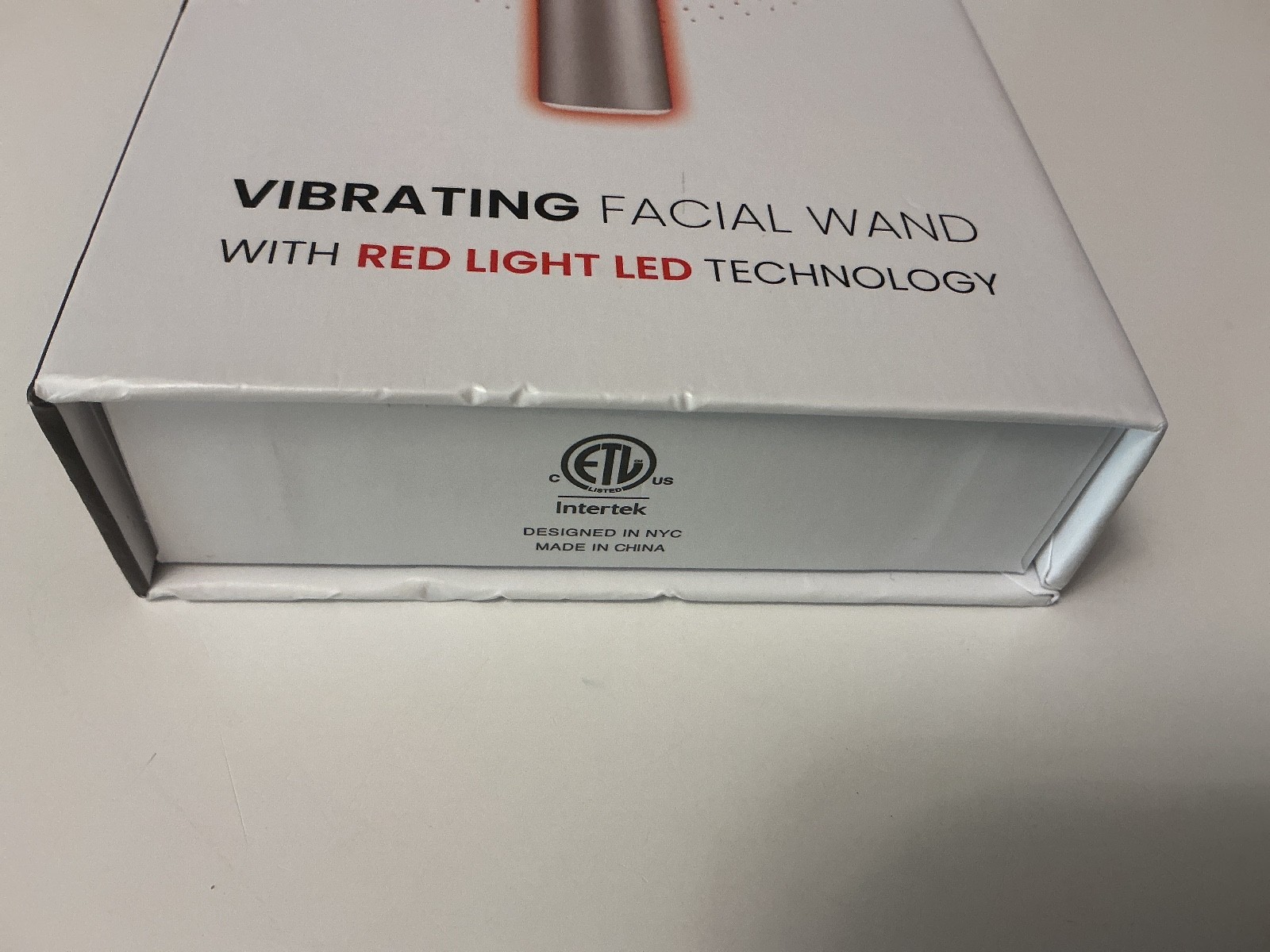 NEW iHome Red Light Therapy Vibrating Facial Wand