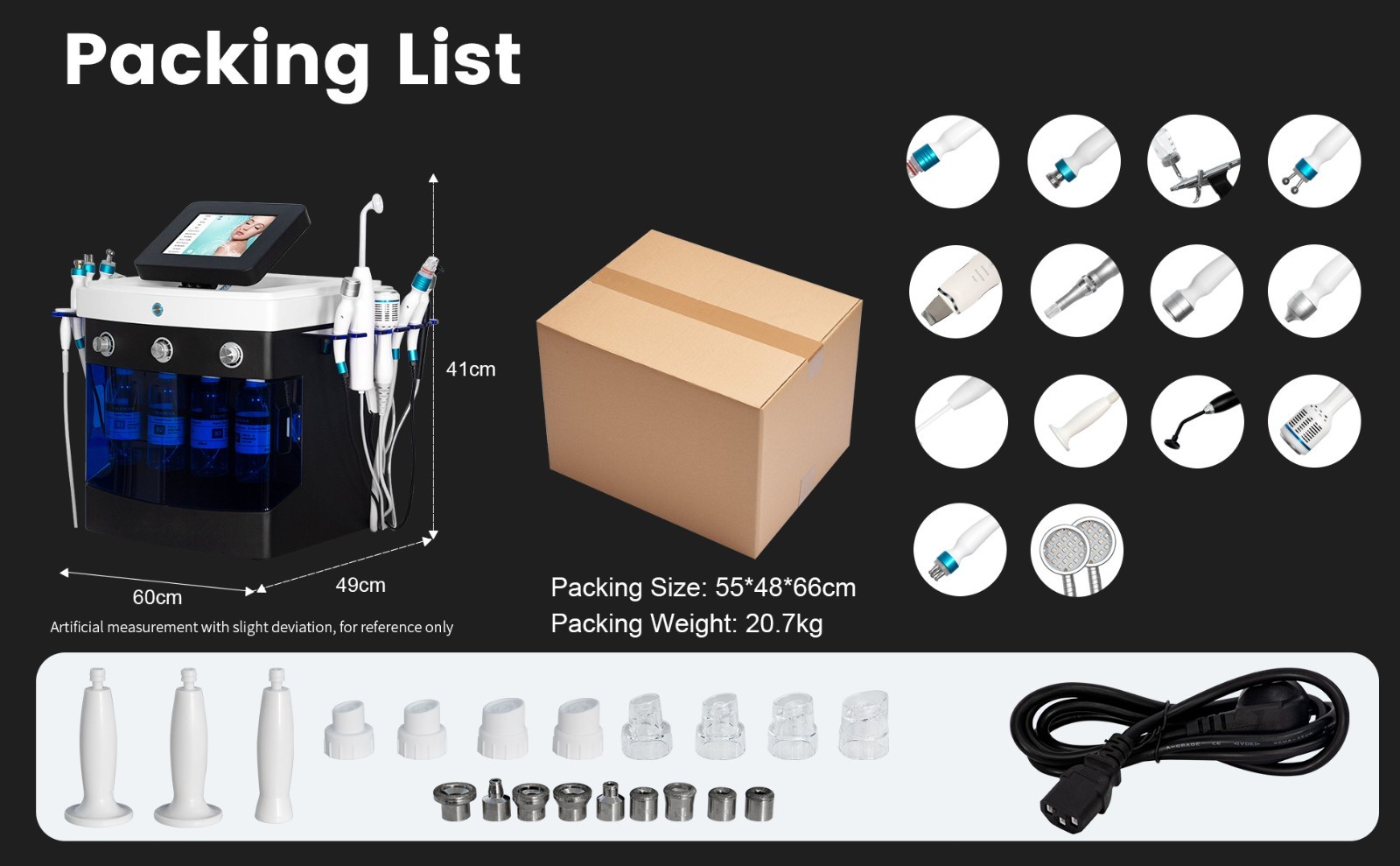 14-in-1 Facial Cleaning Skin brightening Acne Blackhead Removal beauty Machine