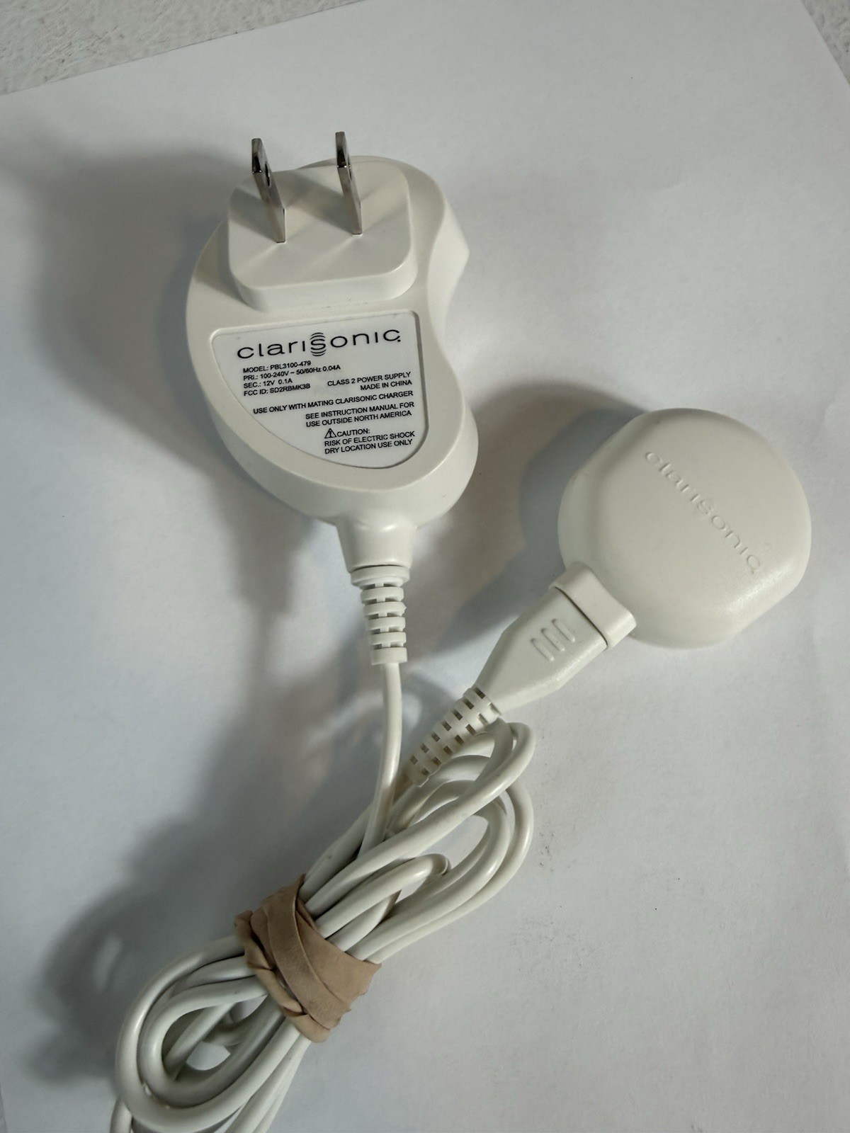 Clarisonic Mia 1 & Mia 2 Power AC Adapter Charger 12V 0.1A PBL3100-479 Magnetic