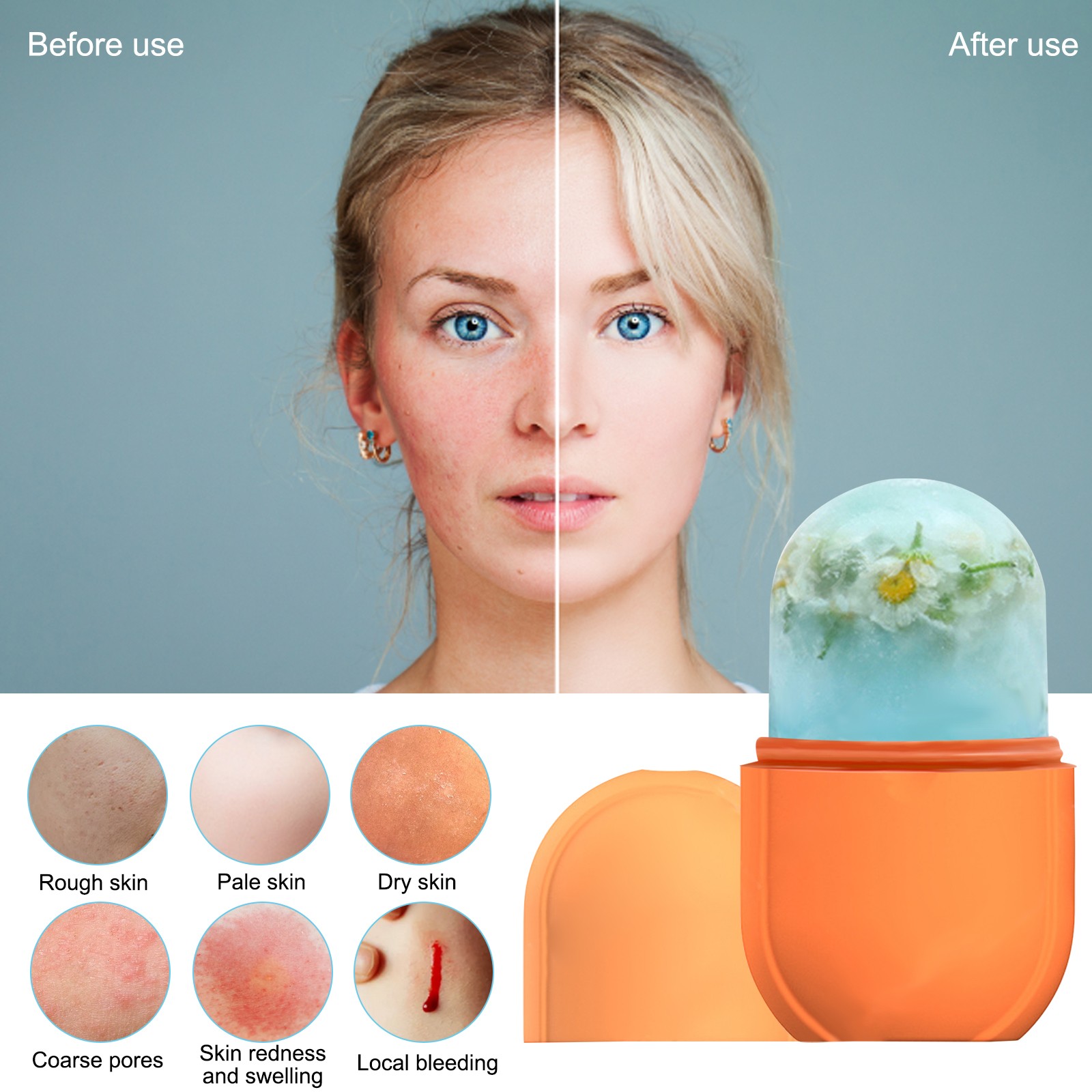 Facial Mold Holder For Face Eyes Reusable Pore Tightening Brightening