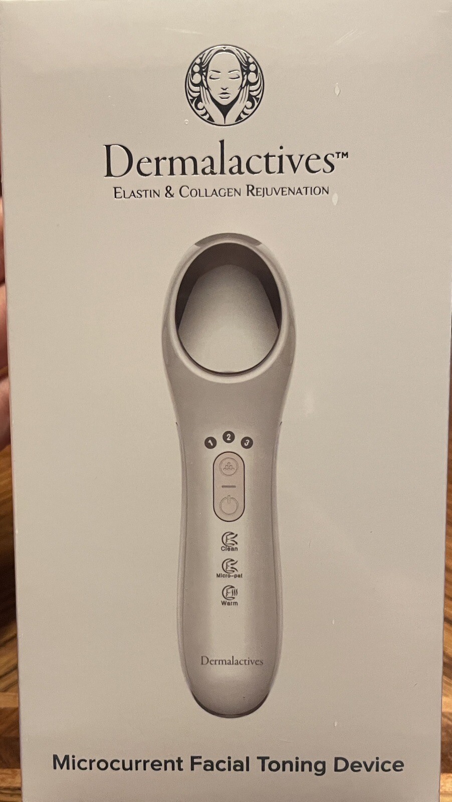 DERMALACTIVES ELASTIN & COLLAGEN REJUVENATION MICROCURRENT FACIAL TONING DEVICE