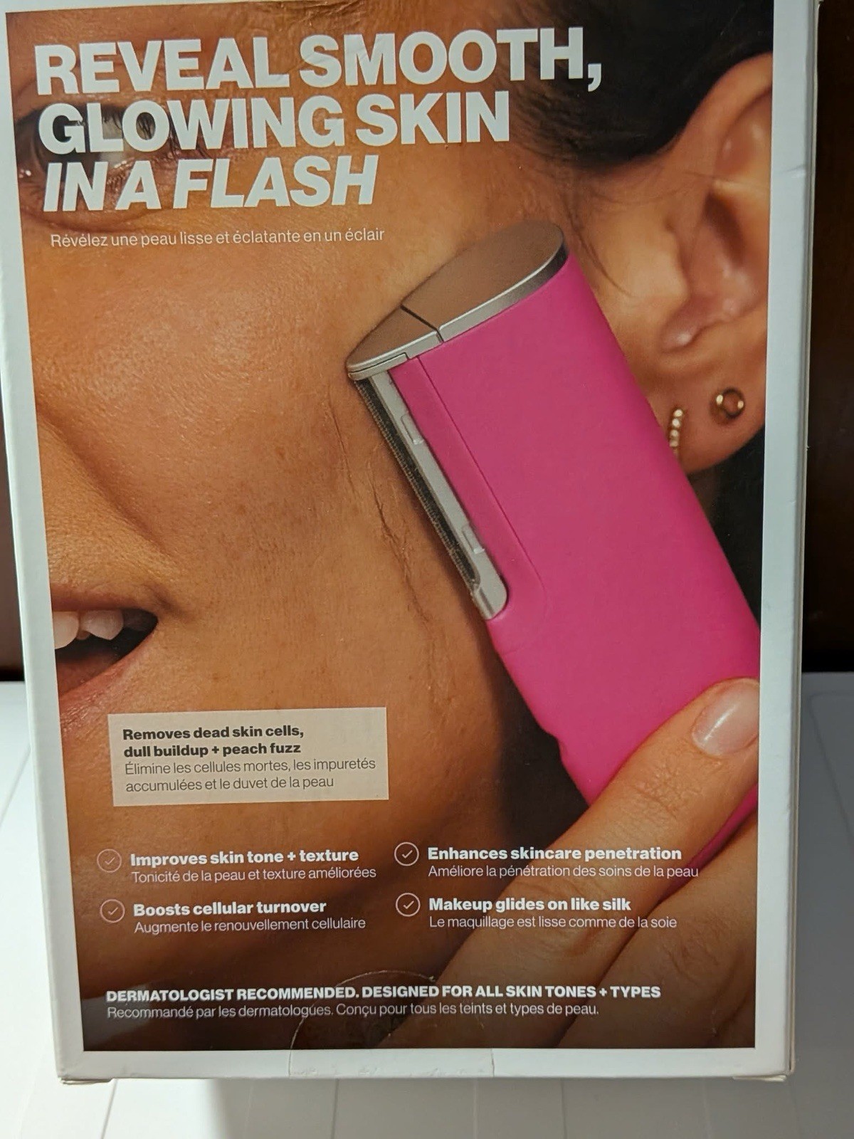DERMAFLASH LUXE+ Device, Anti Aging, Exfoliation, Hair Removal, and Dermaplaning