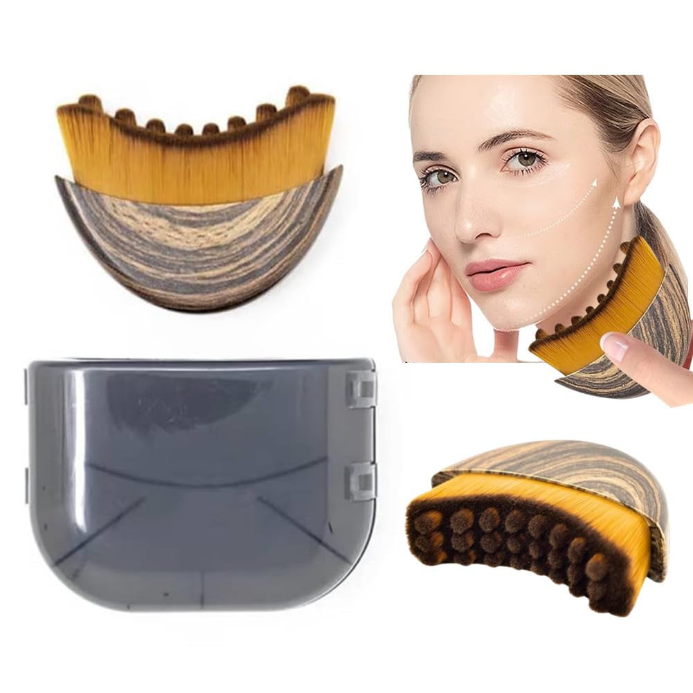 1/2 PCS Lymphatic Contour Face Brush for Sculpting – Anti-Puffiness, Detox & Lif