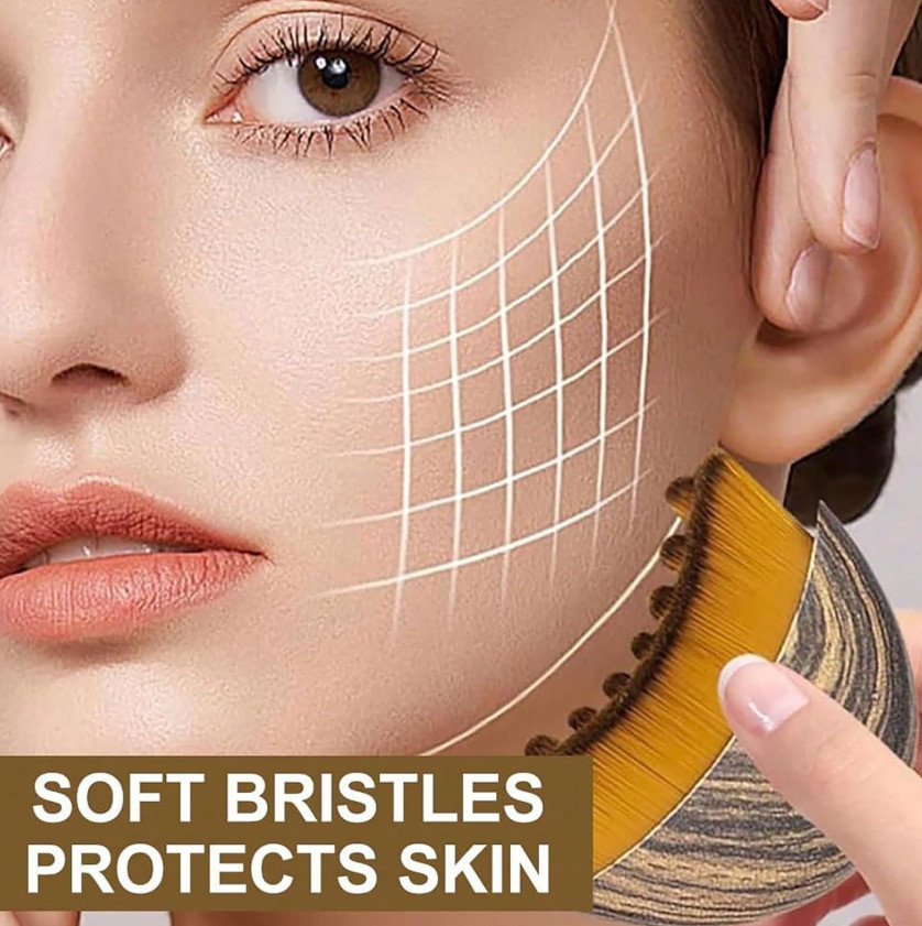 Free Shipping Lymphatic Contour Face Brush, Dry Brushing Face Brush