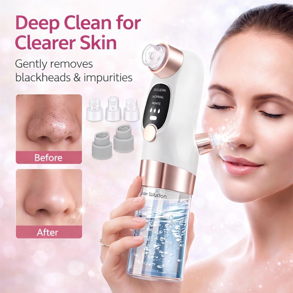 HydraClear™ Pore Vacuum – Deep Clean Blackhead Remover & Skin Purifier