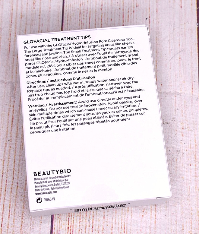 BeautyBio Glofacial Replacement Treatment Tips for Face 1 Large + 1 Small NEW