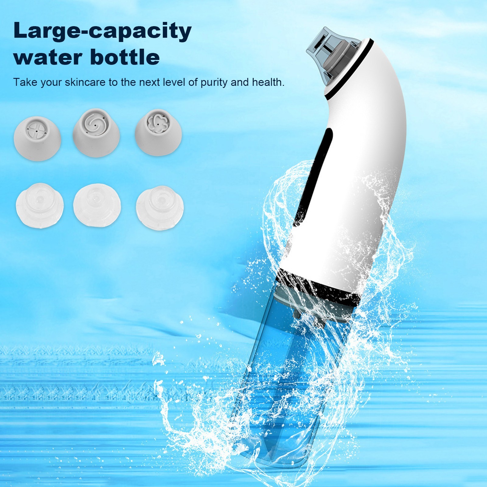 Black Head Remover 6 Suction Heads & 4 Adjustment Modes for Men and Women
