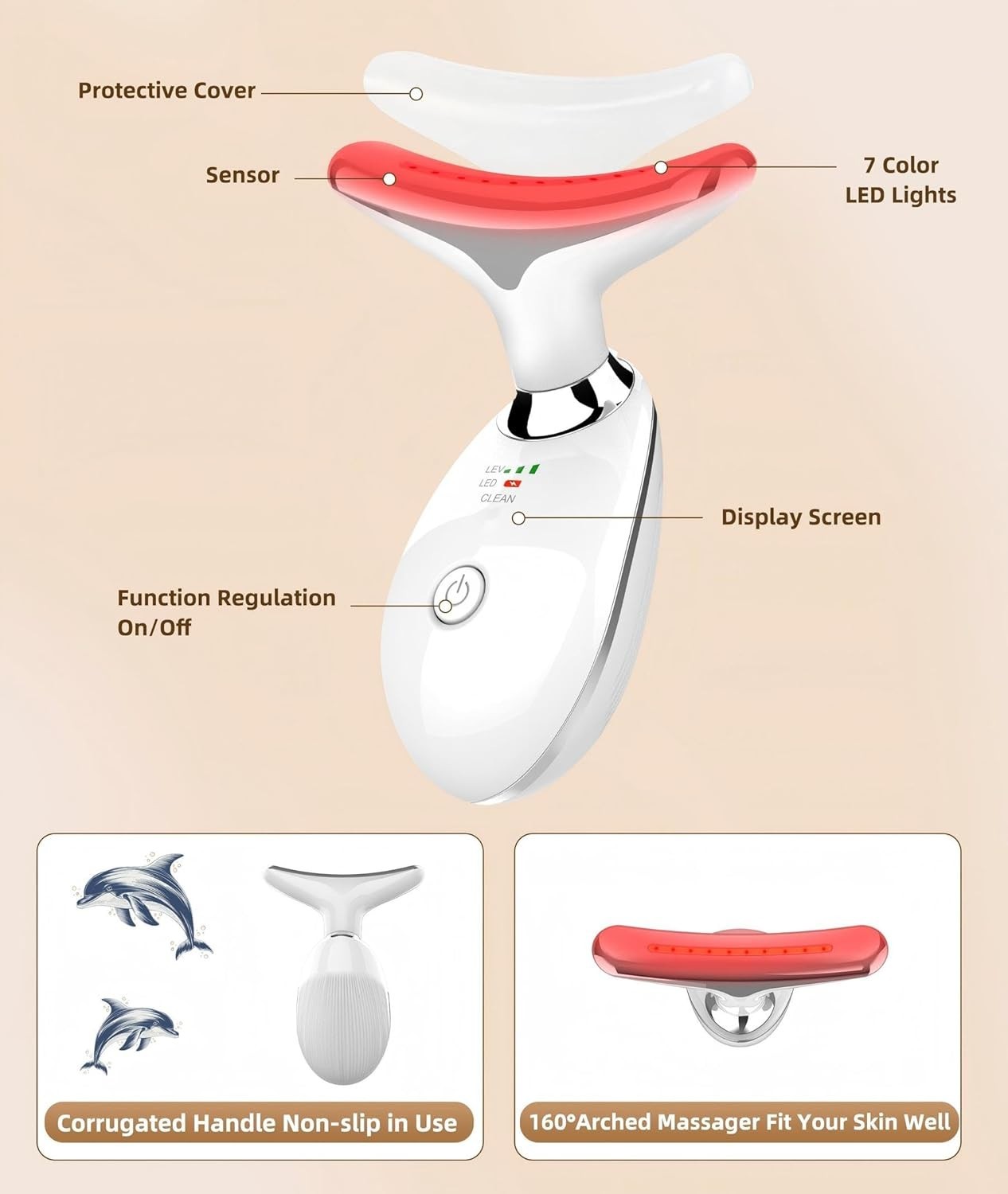 ES-1081 Intense Pulse Light IPL Wrinkle Reducing Device – LED, EMS, Heat