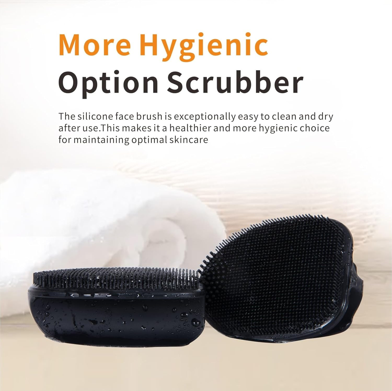 Silicone Face Scrubber,Soft Face Cleansing Brush,Face Pore Blackhead Remover Exf