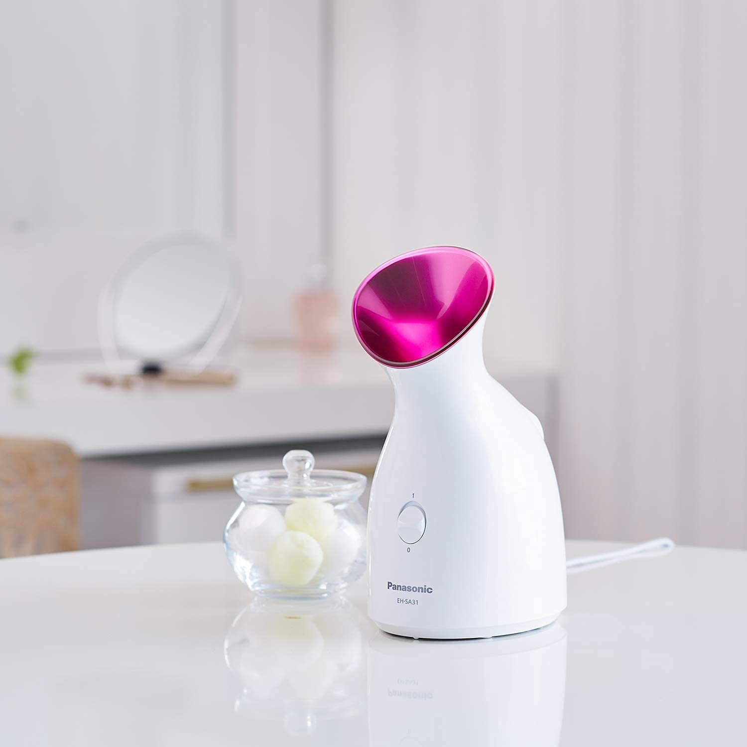 Panasonic Nano Ionic Facial Steamer with Ultra-Fine Steam EH-SA31 (White/Pink)