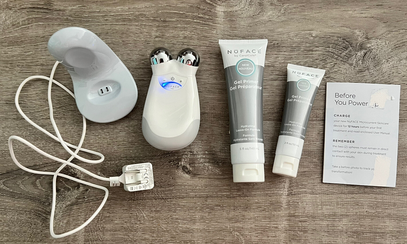 Nuface Trinity Pro Facial Toning Device W/ 2 Gel Primer