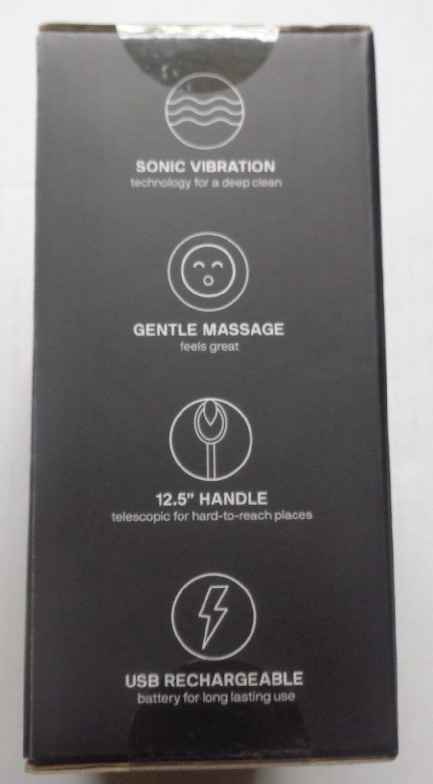 Black Wolf Vibrating Face and Body Brush Sonic Scrubber For a Deep Clean Body