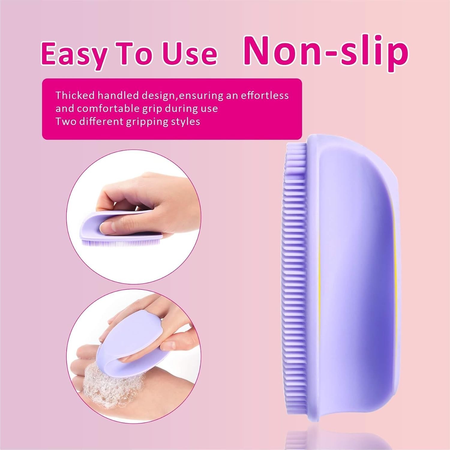 Silicone Face Scrubber,2 Pack Face Scrubber for Women Men, Facial Cleansing B…