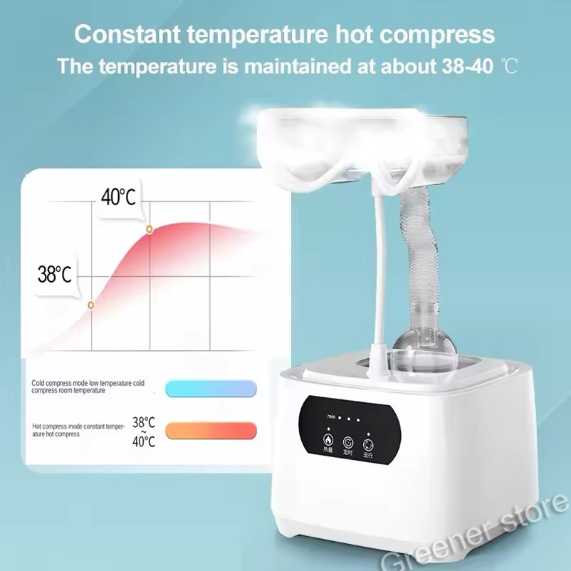 Eye Steamer Device Eyes Beauty Salon for Dry Eyes Warm Compress Mist Relief Dry