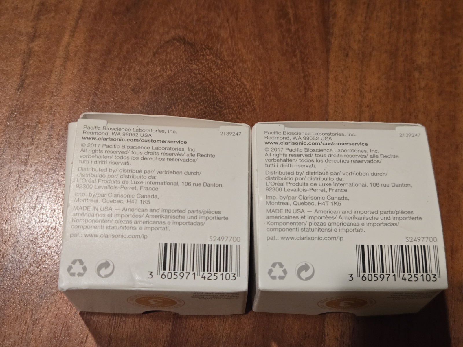 Set of 2 Clarisonic Revitalizing Cleanse Brush Head Replacement Rare One Mia NEW