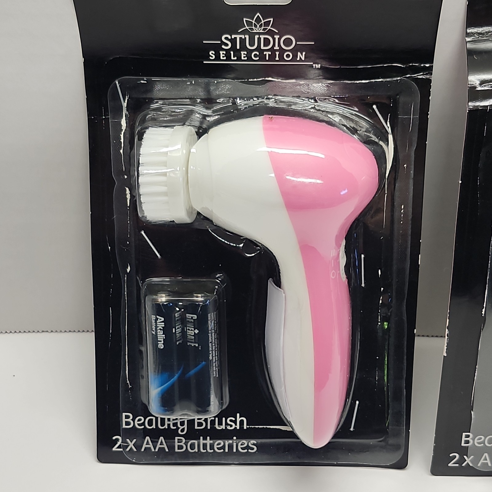 Lot 3 Studio Selection Electric Facial Beauty Cleansing Brush 2-Speed Pink New