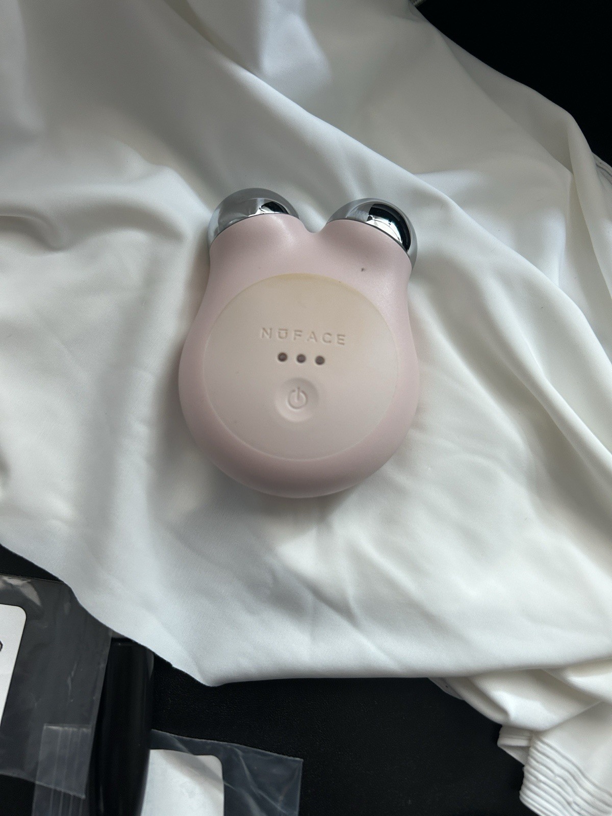 NuFACE Mini Plus Petite Facial Toning Device Pink Sandy Rose Device Only See Des