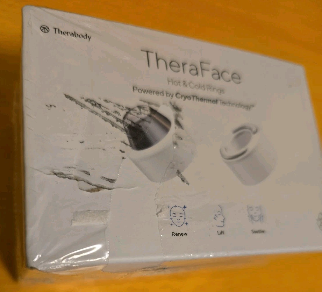 NEW Therabody TheraFace Hot & Cold Rings Cyro Thermal Tech White (TF02269-01)