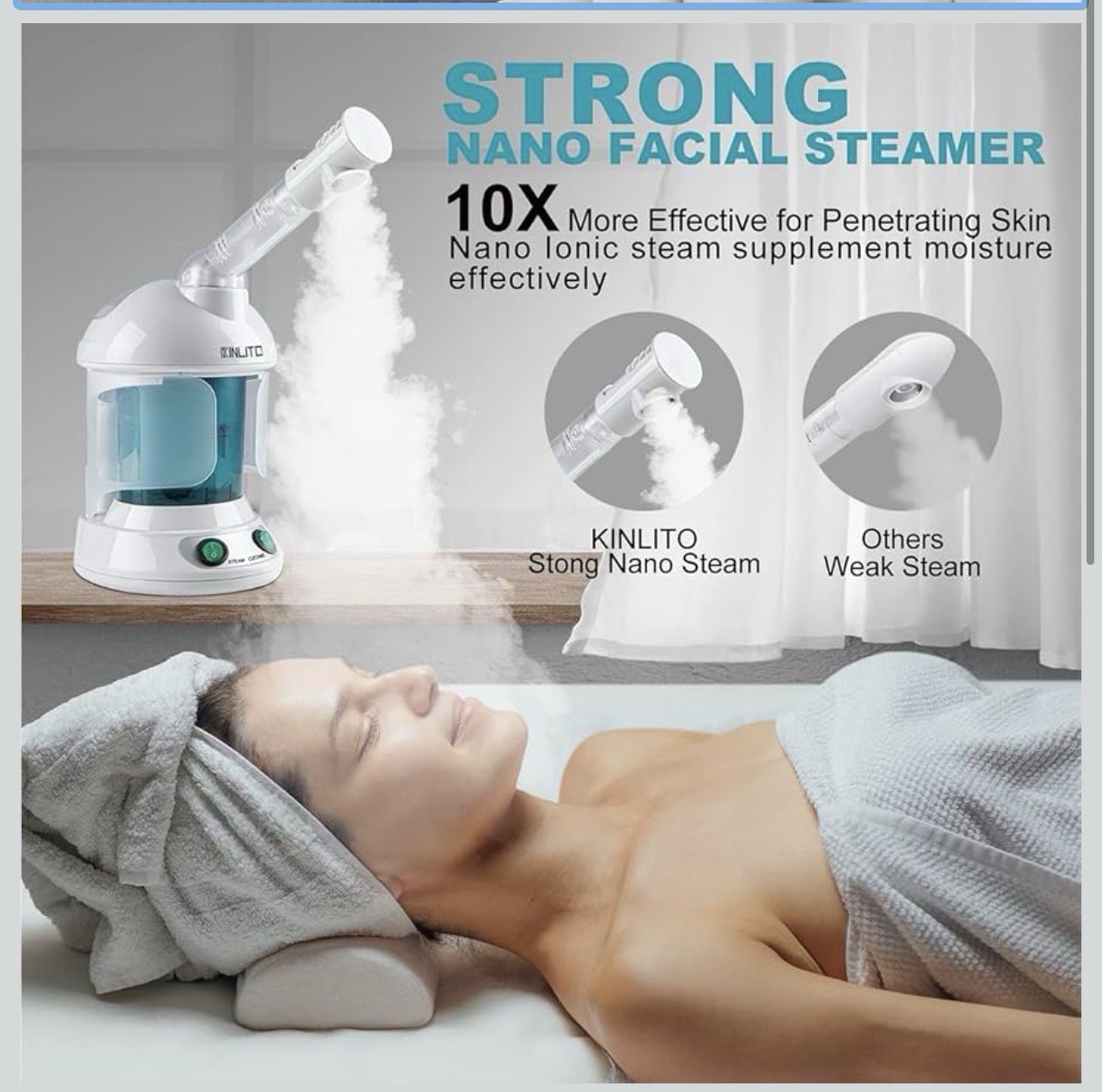 nano ionic facial steamer, Portable Facial Steamer With 360° Rotatable Arm