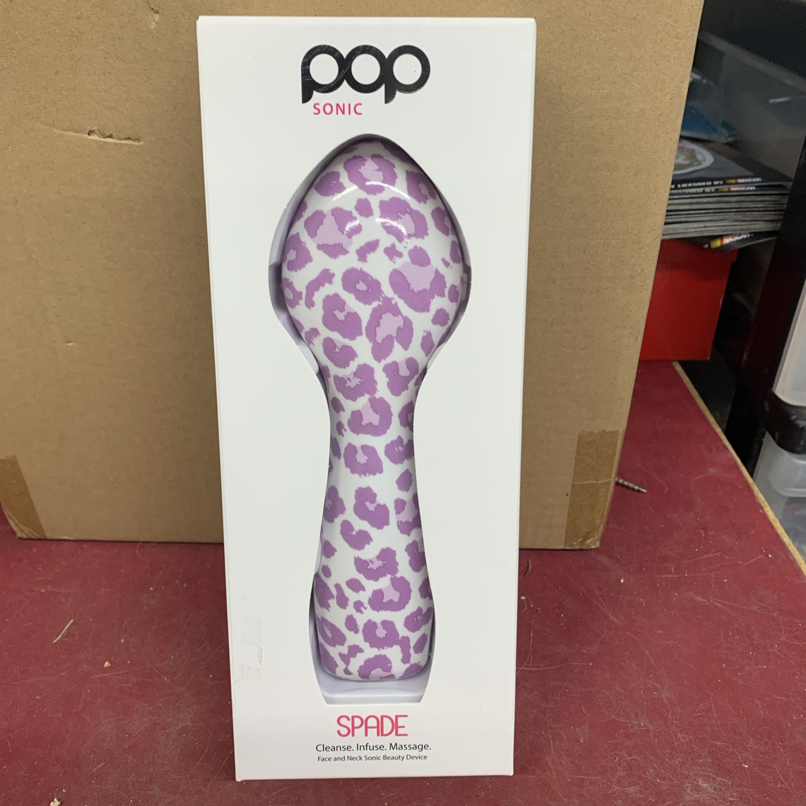 NEW POP SONIC SPADE FACE AND NECK BEAUTY DEVICE CLEANSE. INFUSE. MASSAGE SEALED