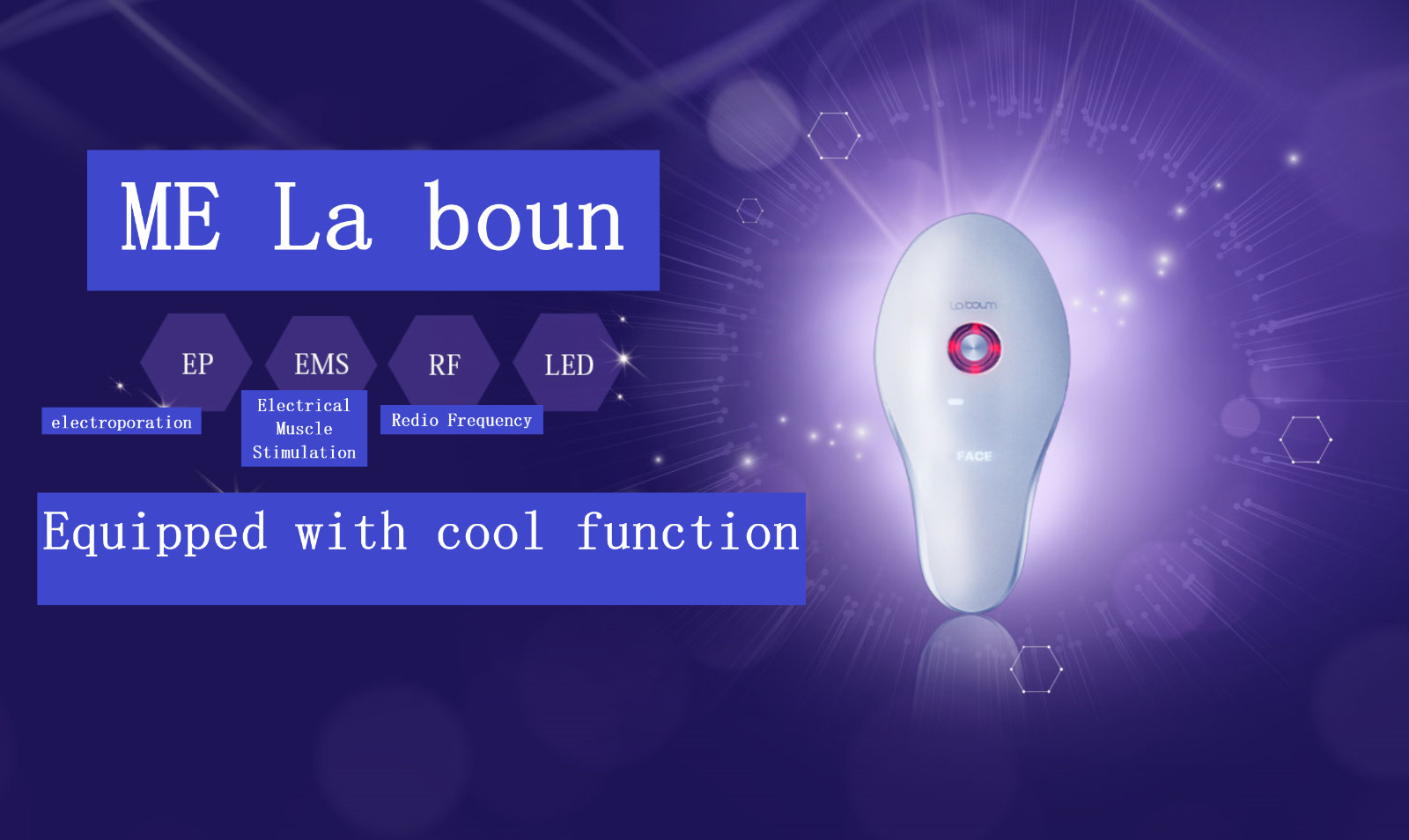 ME LA boun Facial skin Perfect Facial Machine with Beauty Gel Made in Japan