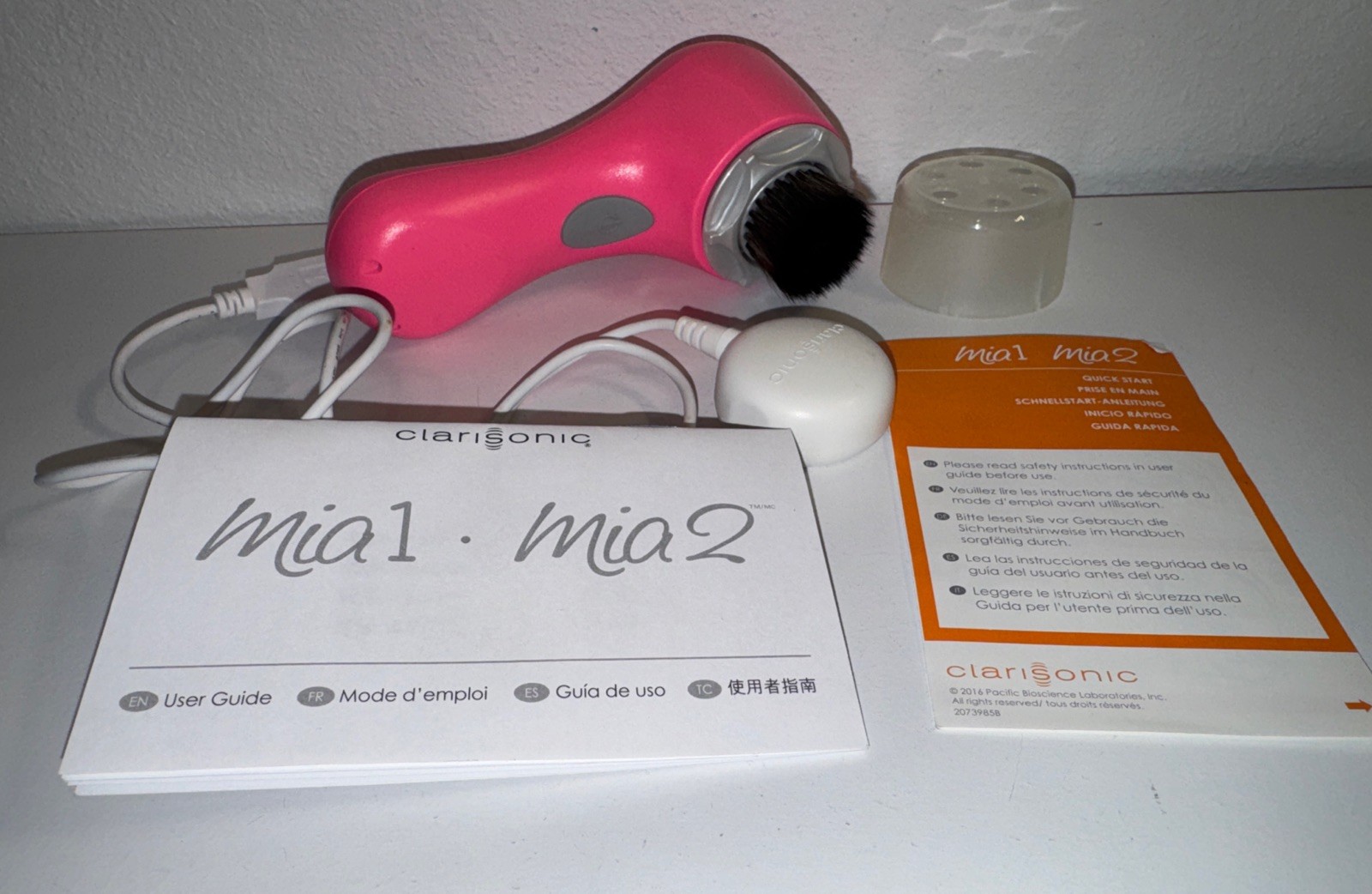 Clarisonic Mia Facial Scrub Brush Face Neck Clean Wash Massage Brush