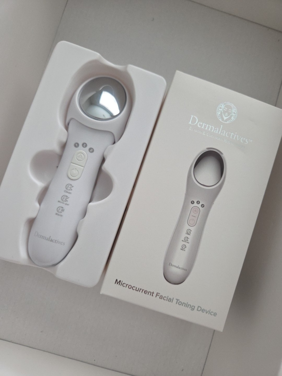 Dermalactives Elastin Collagen Rejuvenation Microcurrent Facial Toning Device