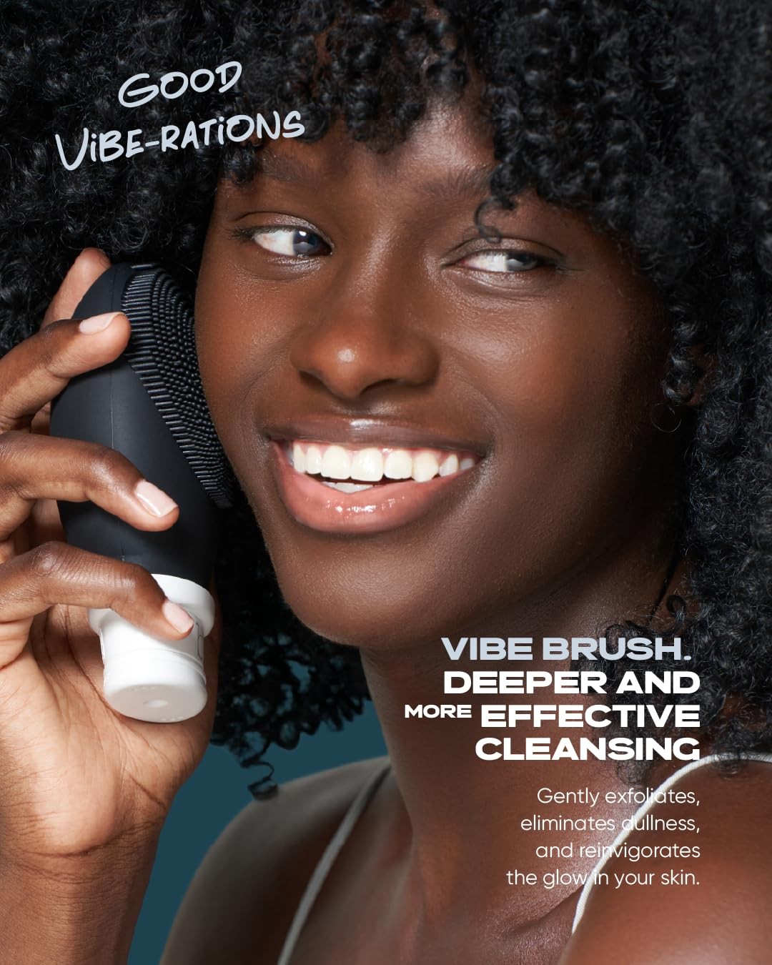 Buttah Skin by Dorion Renaud Vibe Cleansing Brush with Stand – Black