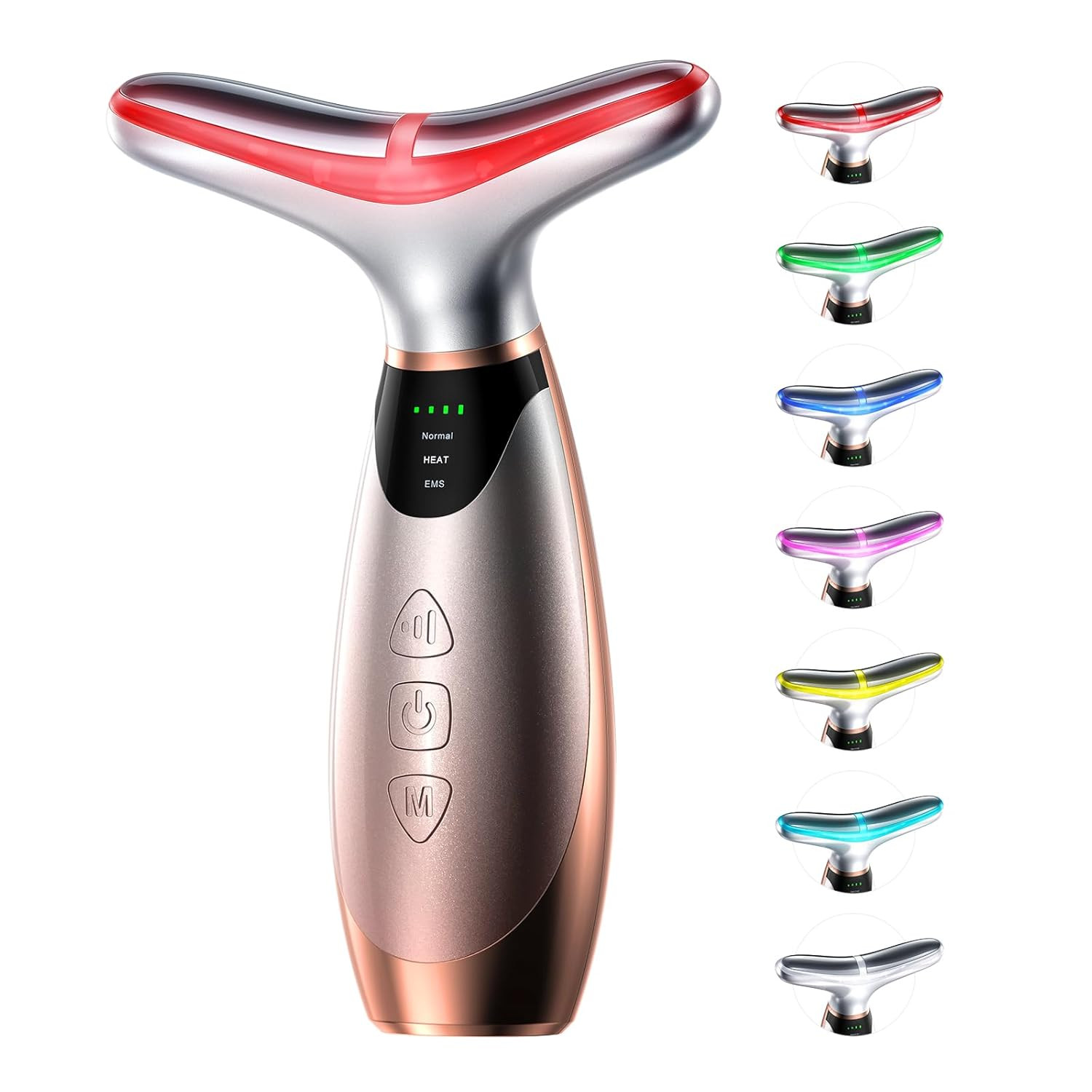 Facial Massager, 7 Colors Red Light Therapy for Face and Neck, Face Lift Device