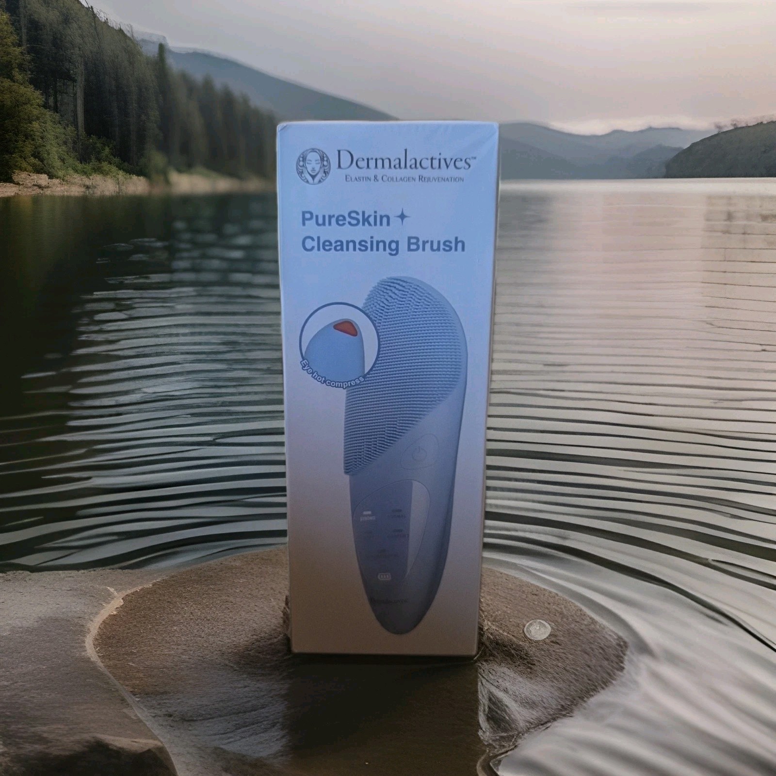 Dermalactives PureSkin+ Electric Facial Brush Soft Silicone USB Waterproof