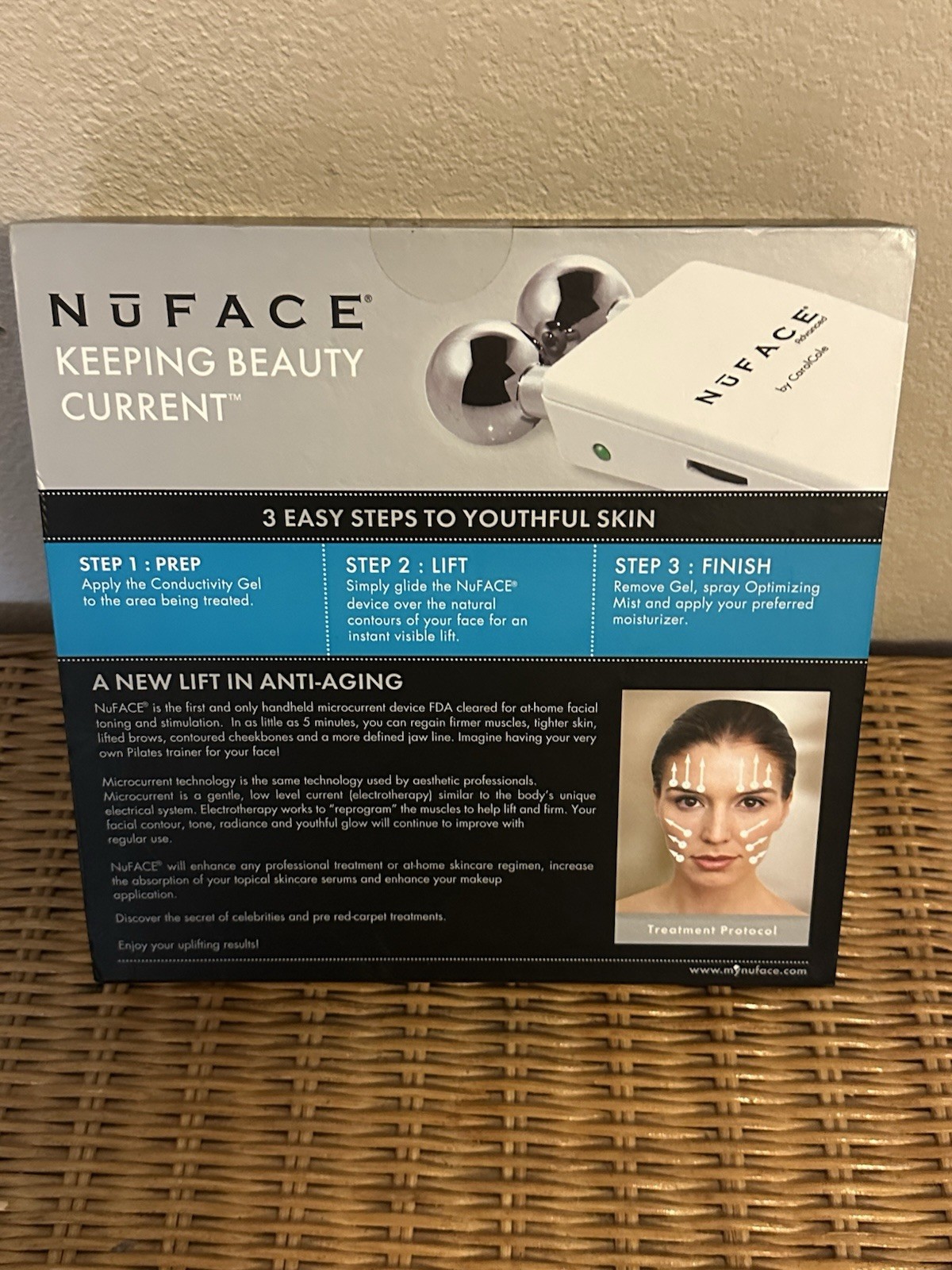 NUFACE Advanced –Pink Advanced Facial Microcurrent Device In Box