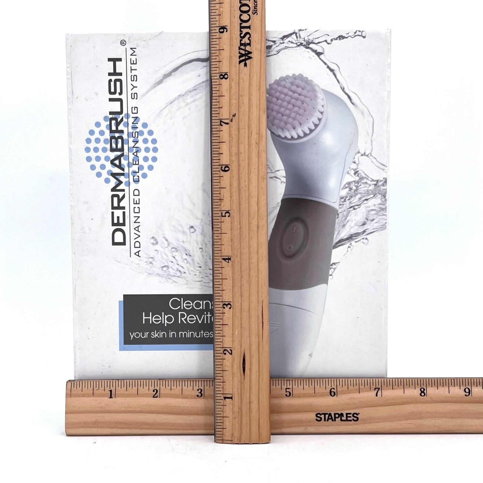 Dermabrush Advanced Skin Cleansing System With 4 Attachments Brush Pumice Sponge