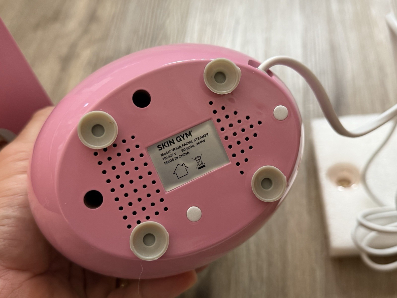 Skin Gym Voda Pink & White Face Facial Steamer