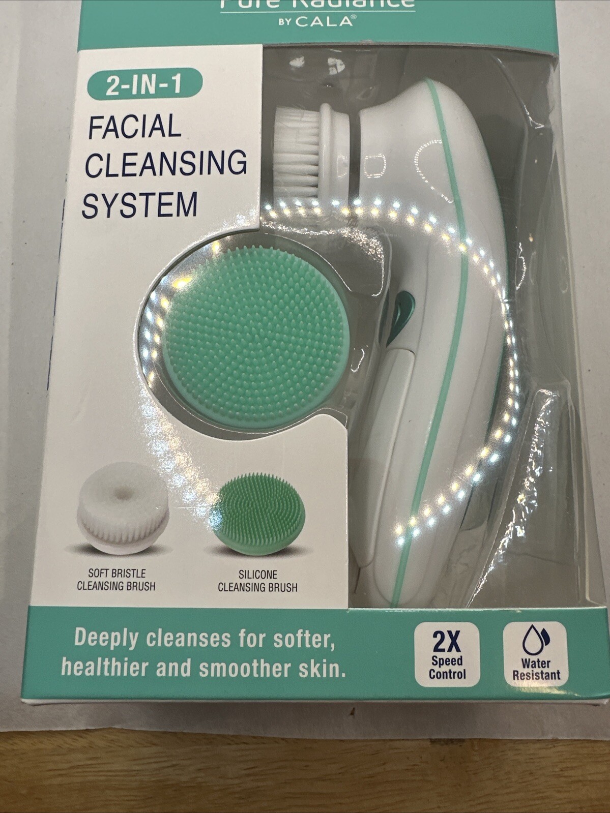 PRECISION BEAUTY EXFOLIATING CLEANSING SONIC FACIAL BRUSH for All Skin Types
