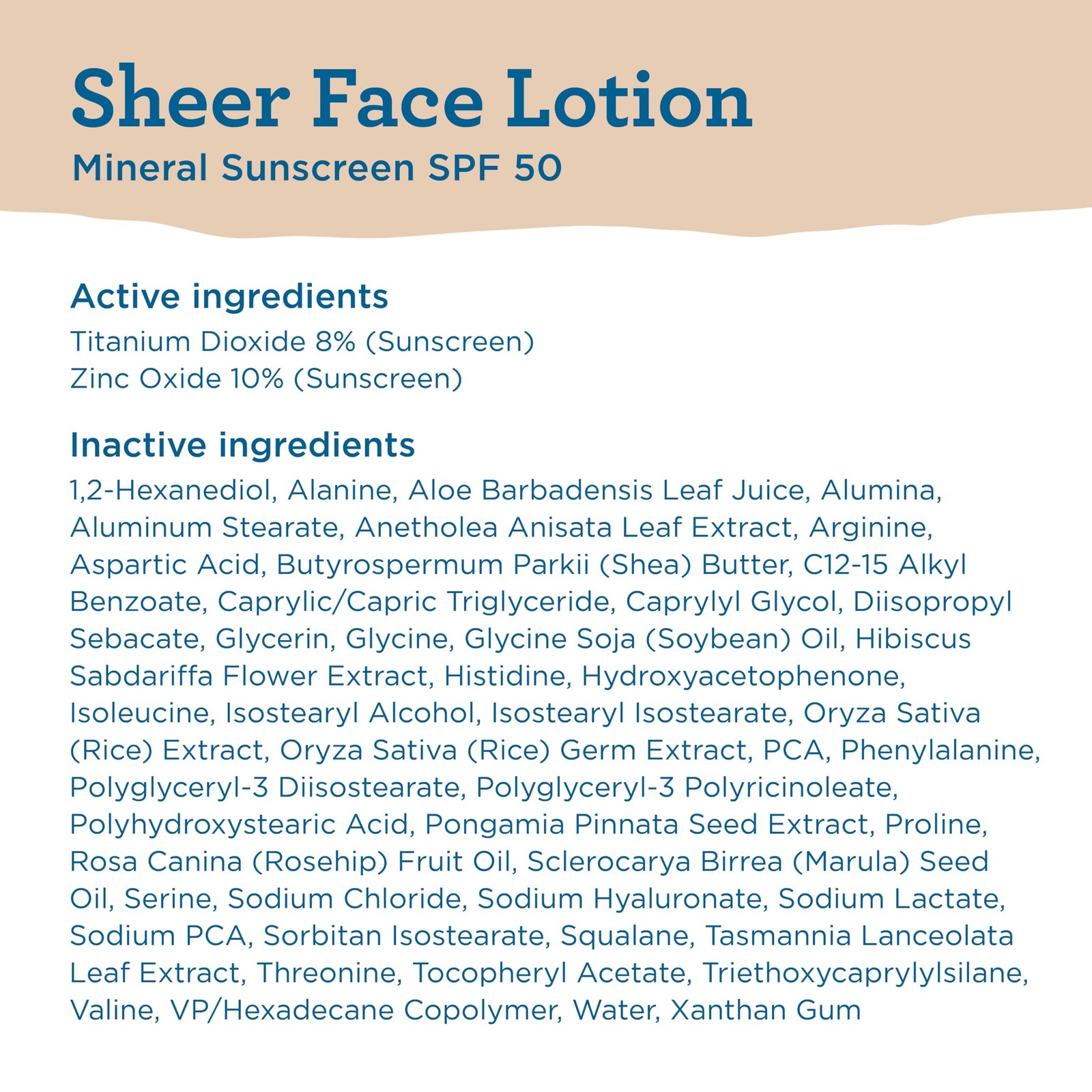 Blue Lizard Sheer Face Mineral SPF 50 Sunscreen 1.7 Fl Oz (Pack of 1),
