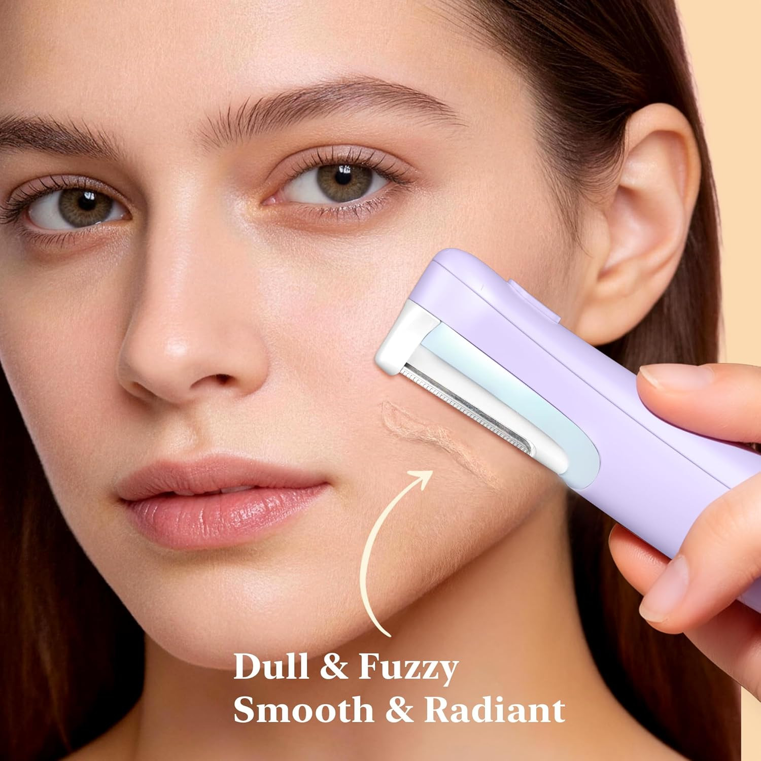 Dermaplaning Tool for Face, Sonic Dermaplane Razor for Women Face LED Light Faci