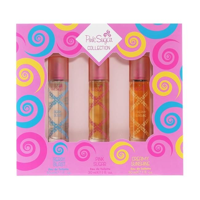 Rainbow Set for Womens – 1 oz EDT Cream Sun & Berry Body Cream – 3 Piece