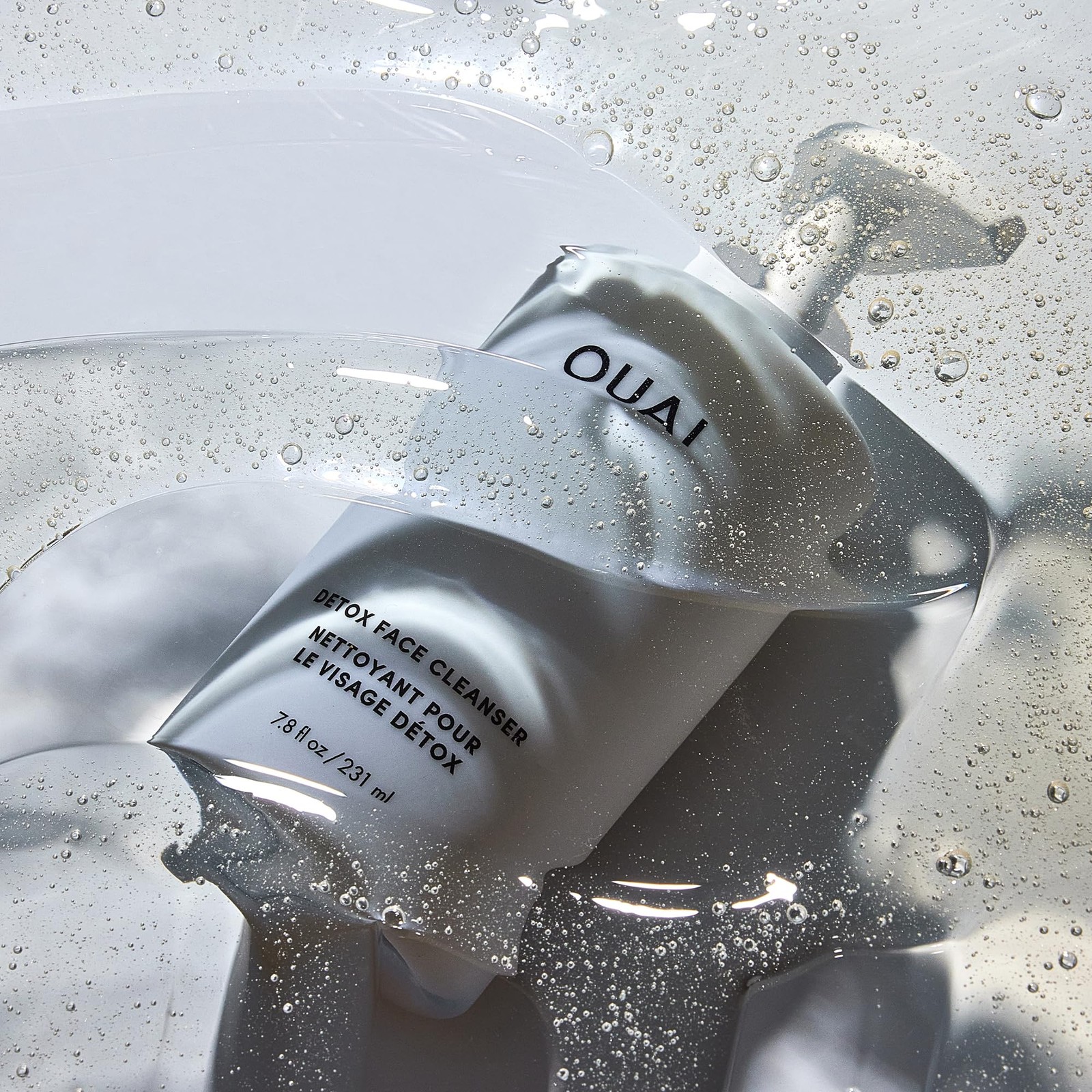 OUAI Detox Facial Cleanser – Deep Cleansing Face Wash 7.8 Fl Oz (Pack of 1)