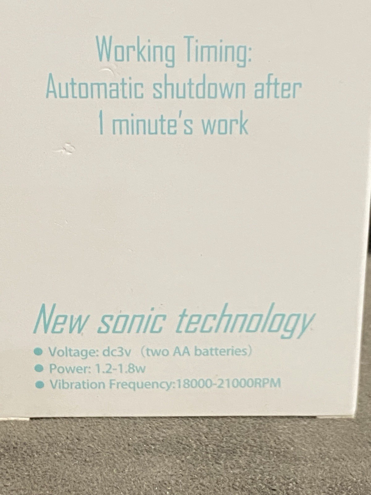 SONIC GLOWING FACE MIRA WHITE BATTERY OPERATED FACIAL CLEANING SPIN BRUSH – NEW!