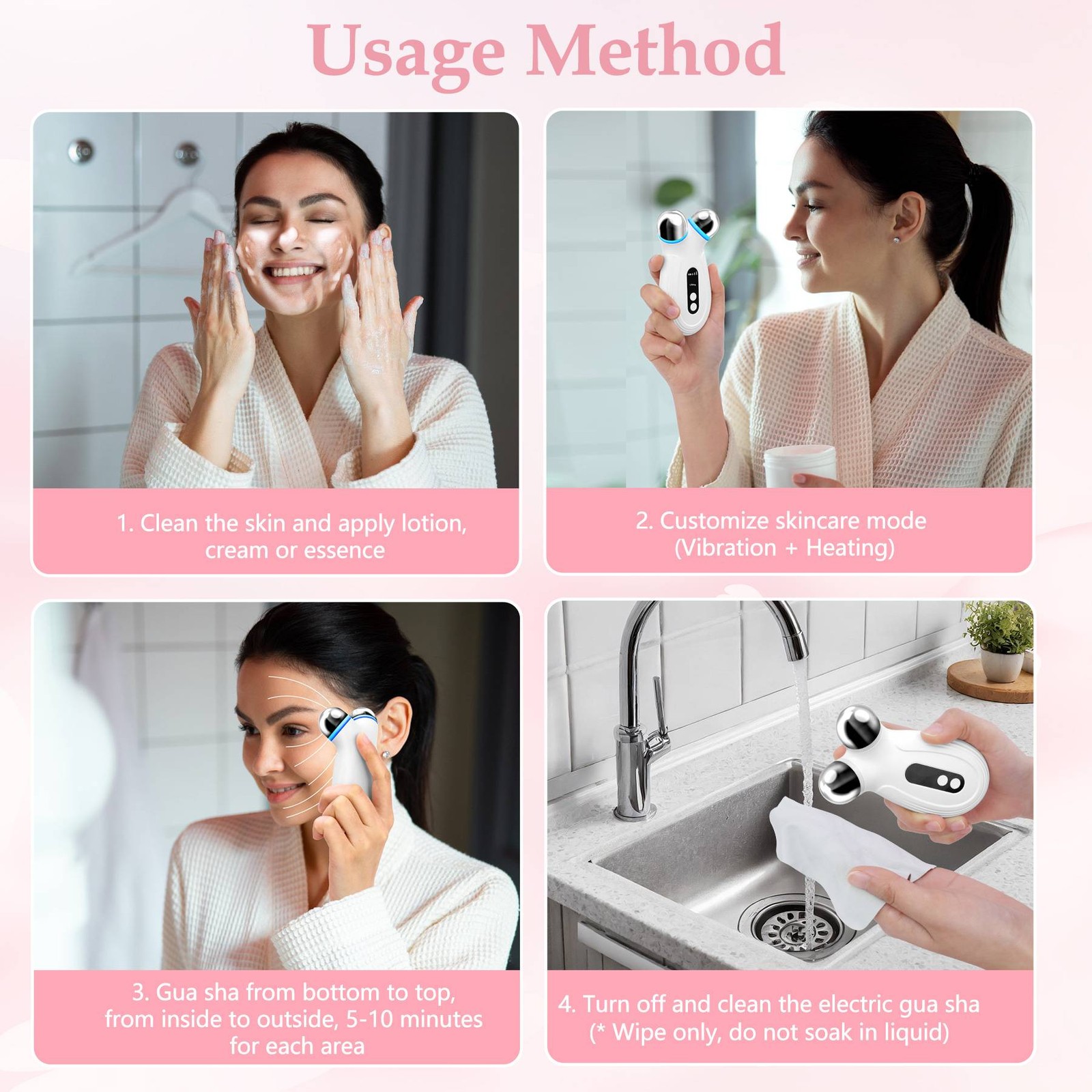 Microcurrent Anti-Aging Facial Device Skin Tightening & Absorption Tool