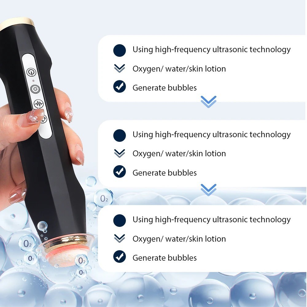 Design Co2 Bubble Oxygenation Capsules Pods Rechargeable Oxygen Facial Pen New